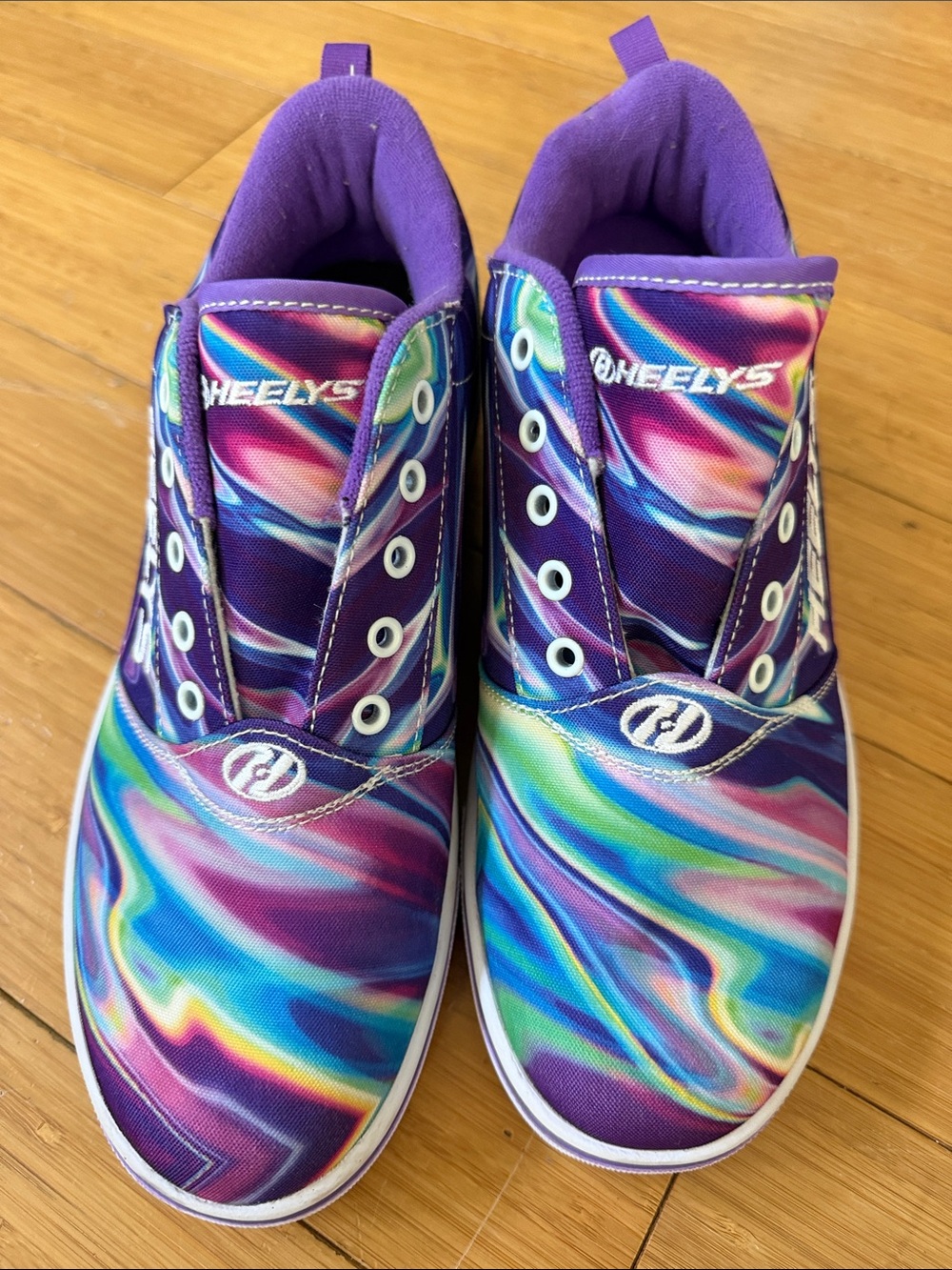 Heelys Purple Multicolor Swirl Skate Sneakers